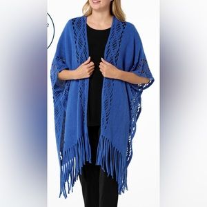 Antthony - Open Crochet Fringe-Trim Topper